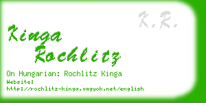 kinga rochlitz business card